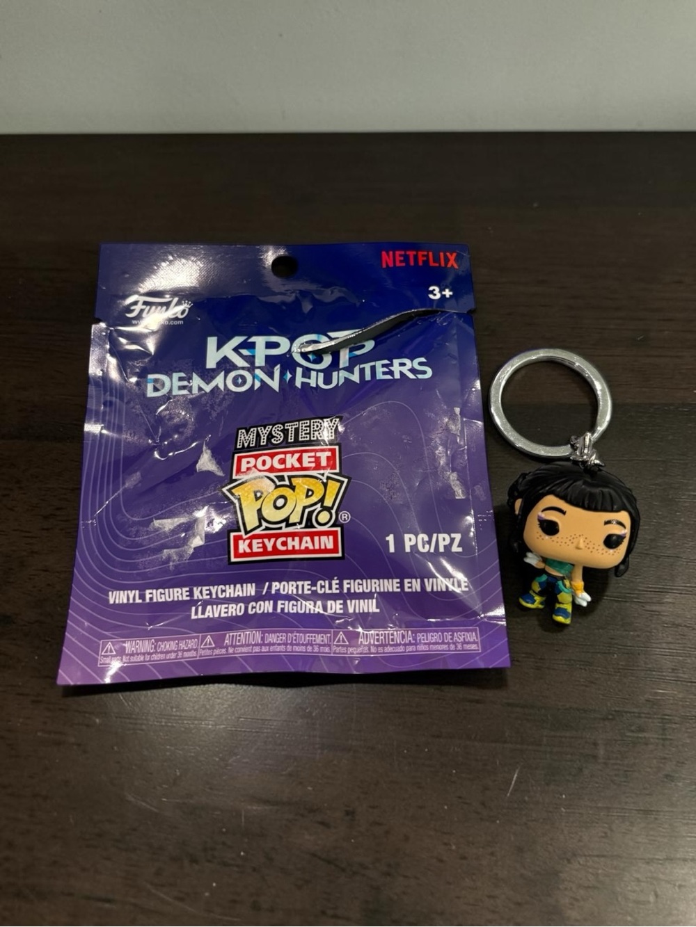 NEW Funko! Netflix K-Pop Demon Hunters - Zoey Keychain Pocket Pop! OPENED BAG